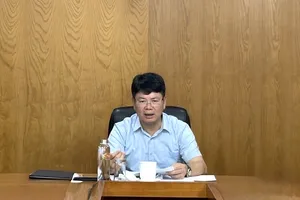 Thứ trưởng Bộ Tư pháp Nguyễn Thanh Tịnh phát biểu tại cuộc họp