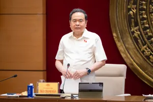 Chủ tịch Quốc hội Trần Thanh Mẫn chủ trì cuộc làm việc. Ảnh: CẨM HÀ