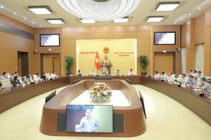 Các phiên họp của Ủy ban Thường vụ Quốc hội diễn ra tại phòng họp Tân Trào, Nhà Quốc hội. Ảnh minh họa