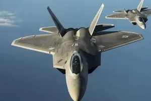 Máy bay tàng hình F-22. Ảnh: The Aviationist
