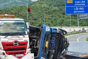 Hiện trường vụ tai nạn. Ảnh: CAM LÂM