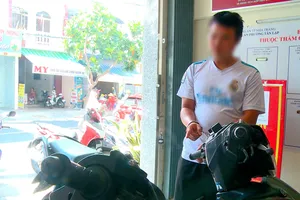 T.N.Q. tại cơ quan công an. Ảnh: CACC