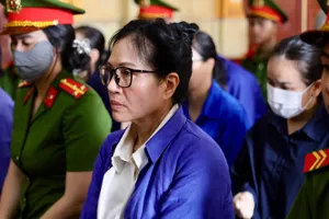 Bị cáo Lê Thuý Hằng tại phiên toà