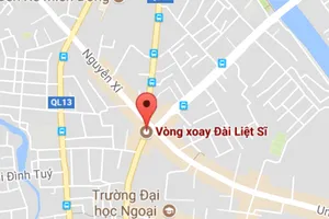 UBND TPHCM vừa phê duyệt hệ số điều chỉnh giá đất ở mặt tiền đường Xô Viết Nghệ Tĩnh (đoạn từ đài Liệt Sỹ - cầu Kinh) . Ảnh: GOOGLE MAPS