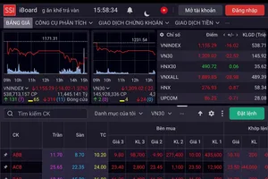 Nhóm cổ phiếu ngân hàng lao dốc khiến VN-Index phiên đầu tuần giảm sâu 