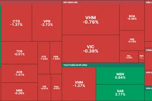 Thị trường ngập trong sắc đỏ 