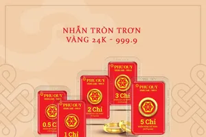 Giá vàng nhẫn 9999 lên 153 triệu đồng/lượng