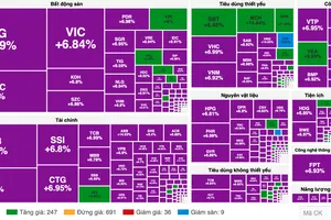 Sáng 10-4, chứng khoán tăng kịch biên độ, sắc tím bao phủ bảng điện