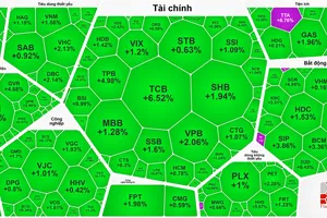 Cổ phiếu ngân hàng, bất động sản khu công nghiệp bứt phá