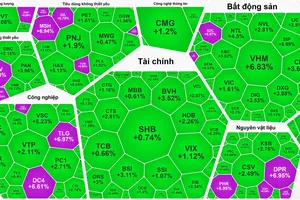 Lội ngược dòng ngoạn mục, VN-Index tăng 45 điểm trong phiên