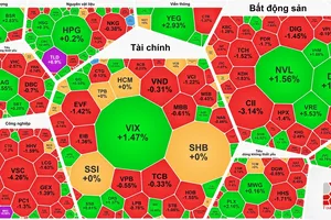 VN-Index lập đỉnh rồi thoái lui, thị trường “xanh vỏ đỏ lòng”