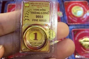 Giá vàng nhẫn 9999 chiều 6-1 lên 158,5 triệu đồng/lượng