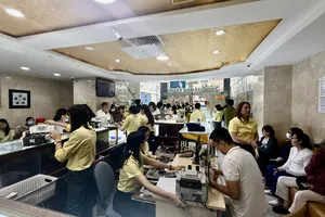 Chiều 30-3: Giá vàng tăng 2,4 triệu đồng/lượng so với buổi sáng