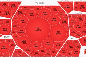 VN-Index giảm gần 20 điểm