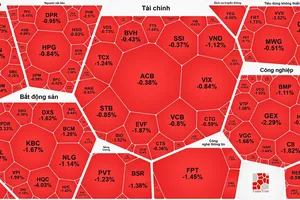 Chứng khoán rơi vào trạng thái “xanh vỏ, đỏ lòng”