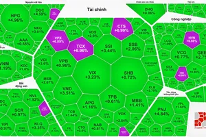 Nhóm cổ phiếu chứng khoán bứt phá