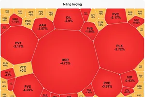 Số cổ phiếu giảm gấp đôi số cổ phiếu tăng