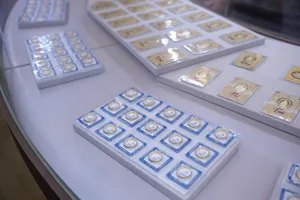 Giá vàng trong nước chiều nay bật tăng mạnh. Ảnh: NHUNG NGUYỄN