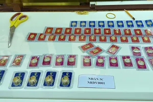 Vàng nhẫn SJC. Ảnh: NHUNG NGUYỄN
