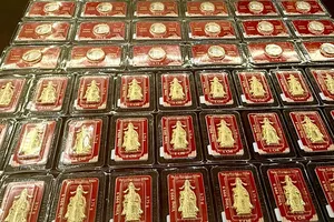 Giá vàng sáng nay tiếp tục tăng (Ảnh: NHUNG NGUYỄN)