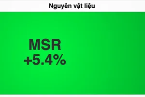 Cổ phiếu MSR được khối ngoại mua ròng mạnh nên tăng tích cực