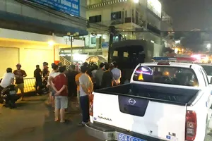 Lực lượng chức năng có mặt tại hiện trường.