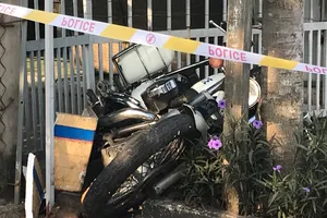 Hiện trường vụ việc. Ảnh: ĐAN NGUYÊN