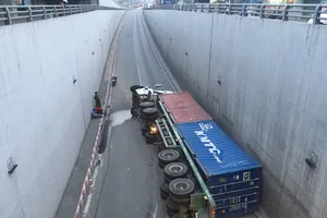 Hiện trường vụ việc. Ảnh : ĐAN NGUYÊN