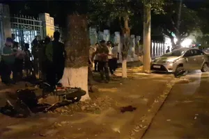 Hiện trường vụ tai nạn. Ảnh: PHONG NGUYỄN 