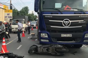 Hiện trường vụ tai nạn. Ảnh: CHÍ PHƯỚC