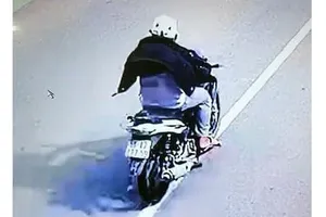 Hình ảnh nghi phạm trên camera.  Ảnh: ĐAN NGUYÊN