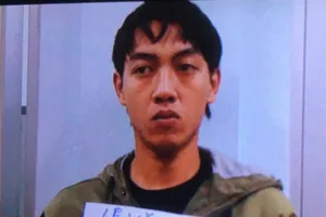 Đối tượng Hải tại cơ quan công an. Ảnh: CHÍ THẠCH 