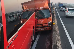 Hiện trường vụ tai nạn. Ảnh: CHÍ PHƯỚC 