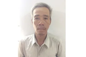 Đối tượng Thanh tại cơ quan công an.