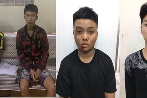 Nhóm đối tượng bị bắt giữ.