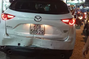 Chiếc xe ô tô của bà Đầy bị trộm