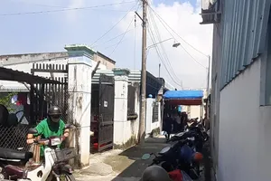 Nơi dẫn vào căn nhà xảy ra vụ việc 