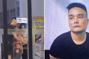 Đối tượng Thái tại cơ quan công an. Ảnh: CHÍ THẠCH 