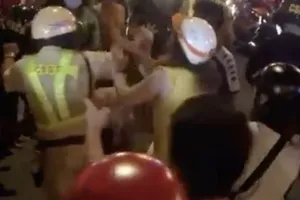 Hình ảnh vụ việc cắt từ clip