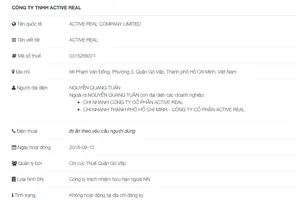 Truy tìm giám đốc Công ty TNHH Active Real bị tố lừa đảo chiếm đoạt tài sản 