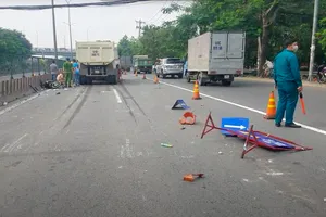 Công an phong toả hiện trường 