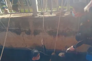 Lực lượng chức năng tại hiện trường