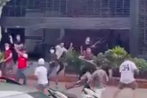 Hình ảnh vụ việc cắt từ clip