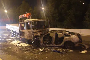 Hiện trường vụ việc. Ảnh: TRUNG DŨNG