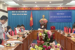 Đoàn ĐBQH TPHCM tổ chức hội thảo góp ý cho Dự án luật Dầu khí (sửa đổi). Ảnh: CHÍ THẠCH