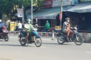 Công an phong tỏa hiện trường 