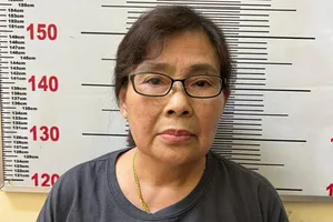 Bị can Vũ Hoàng Oanh.