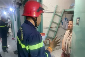 Cảnh sát PCCC tới tận nhà trọ tuyên truyền cho người dân