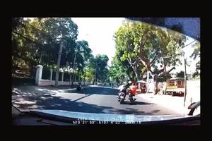 Hình ảnh tấn công người đi đường được cắt từ clip