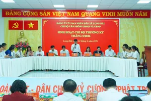 Đảng bộ xã Long Hải nâng cao chất lượng sinh hoạt chi bộ
